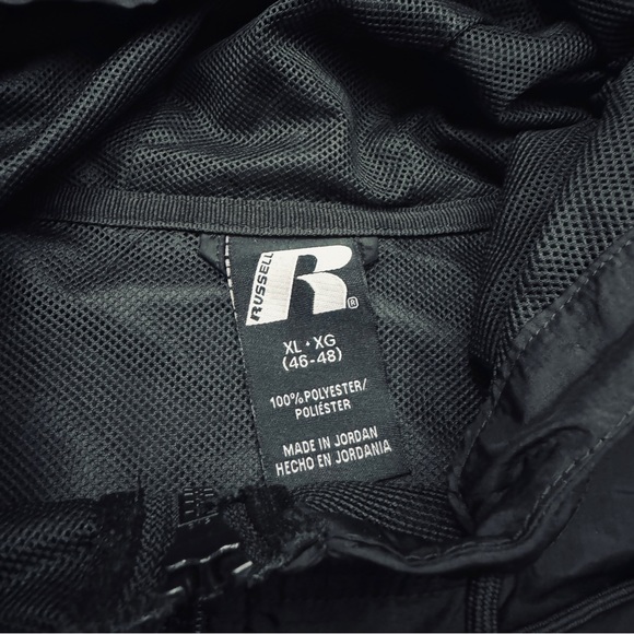 Russel Black Camo Windbreaker Size XL - Picture 3 of 12